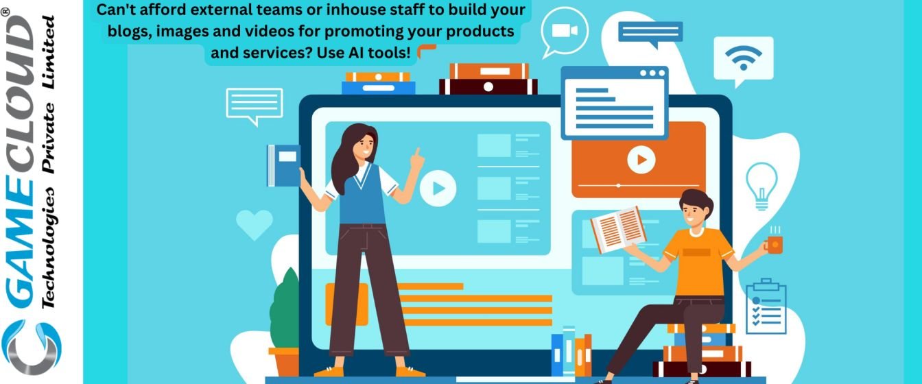 Can't afford external teams or inhouse staff to build your blogs, images and videos for promoting your products and services? Use AI tools!